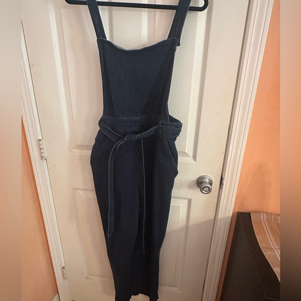 Tie waist overall